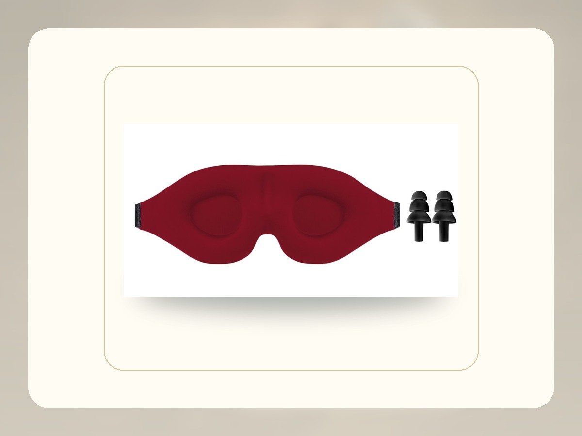 3D Contoured Eye Mask + Silicone Earplugs thumbnail